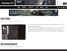 Tablet Screenshot of noticias3d.com